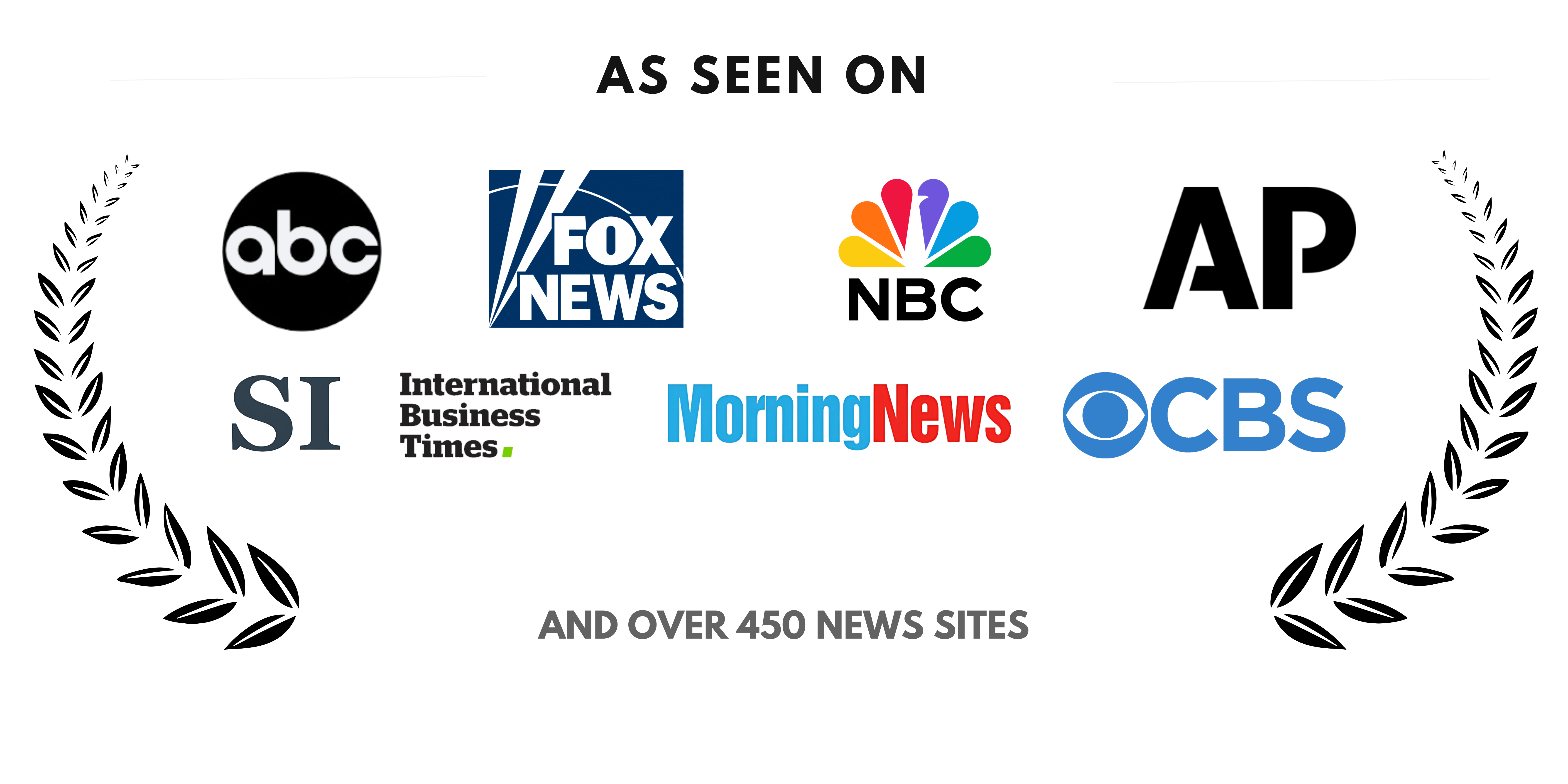 As seen on ABC, Fox News, NBC, AP, SI, International Business Times, Morning News, CBS